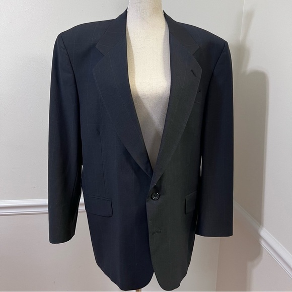 Oscar de la Renta - Classic Black Men's Blazer R 44 - Picture 3 of 5